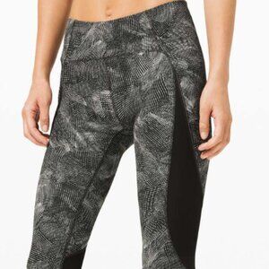 Lululemon | Size 6 | Run Off Route Mid- Rise Crop 21” Velocity Mesh Leggings